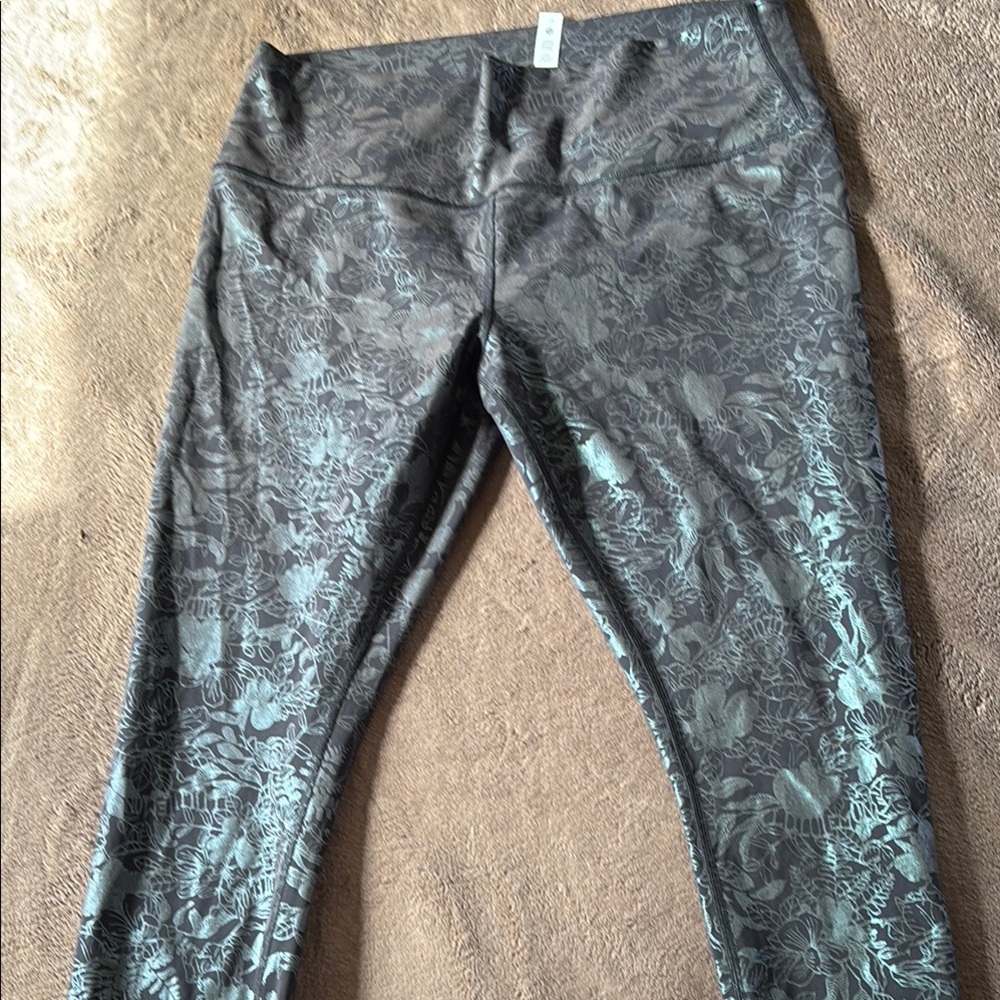 Lululemon Wunder Under 25" Shine Leggings Size 14
